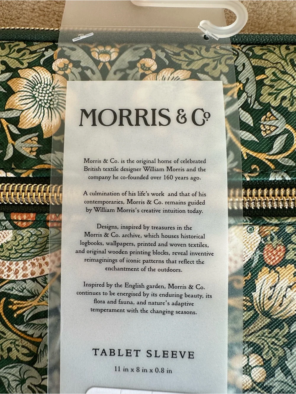 Morris & Co William Morris Tablet Sleeve Strawberry Thief